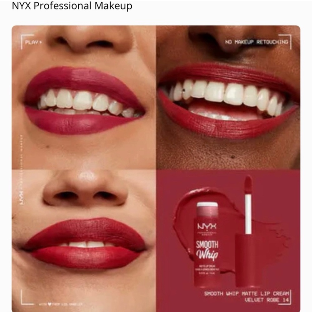 NYX Smooth Whip Matte liquid lipstick “velvet robe” sealed 3 pack!
